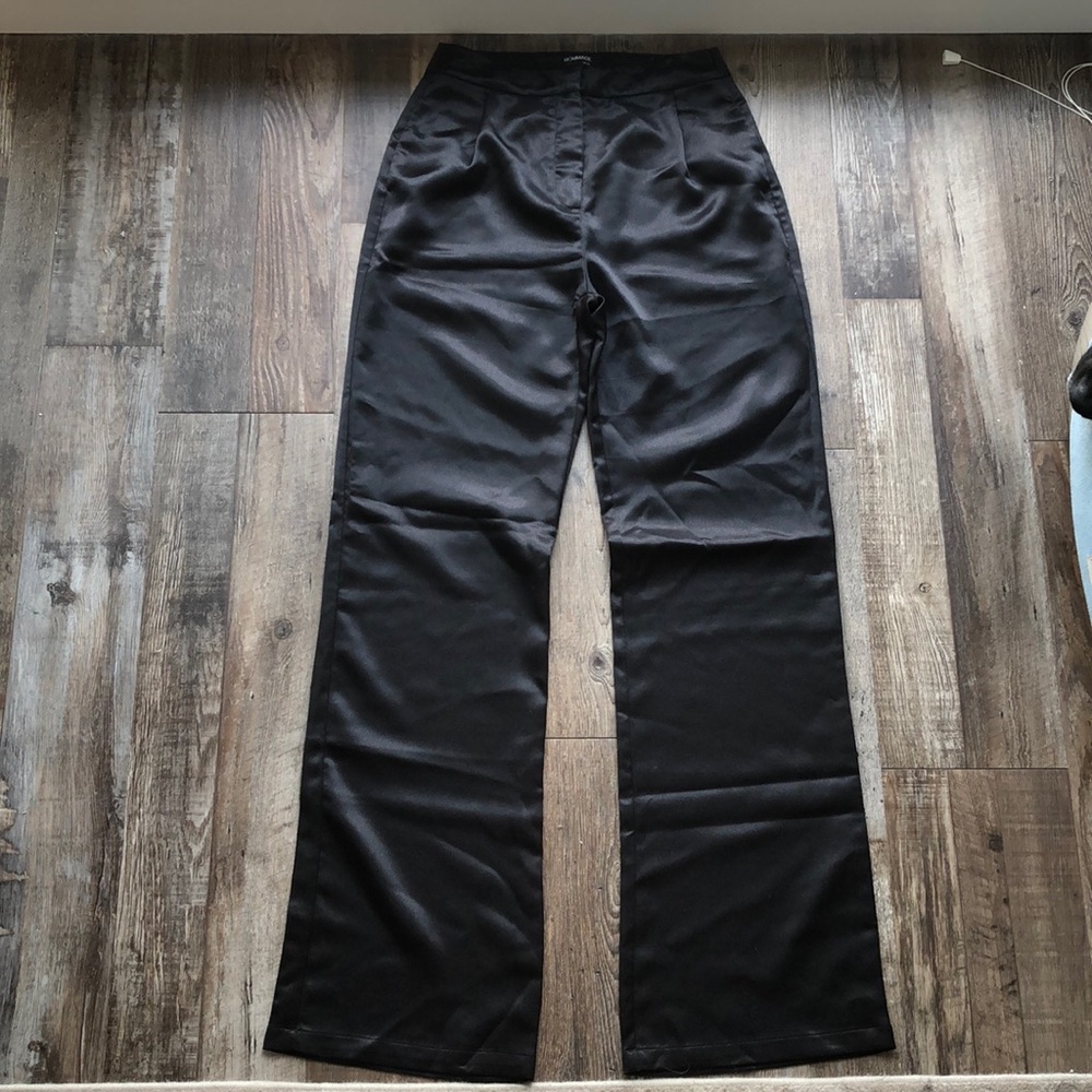 Hommage Black Silky Trousers, Like New Size S
